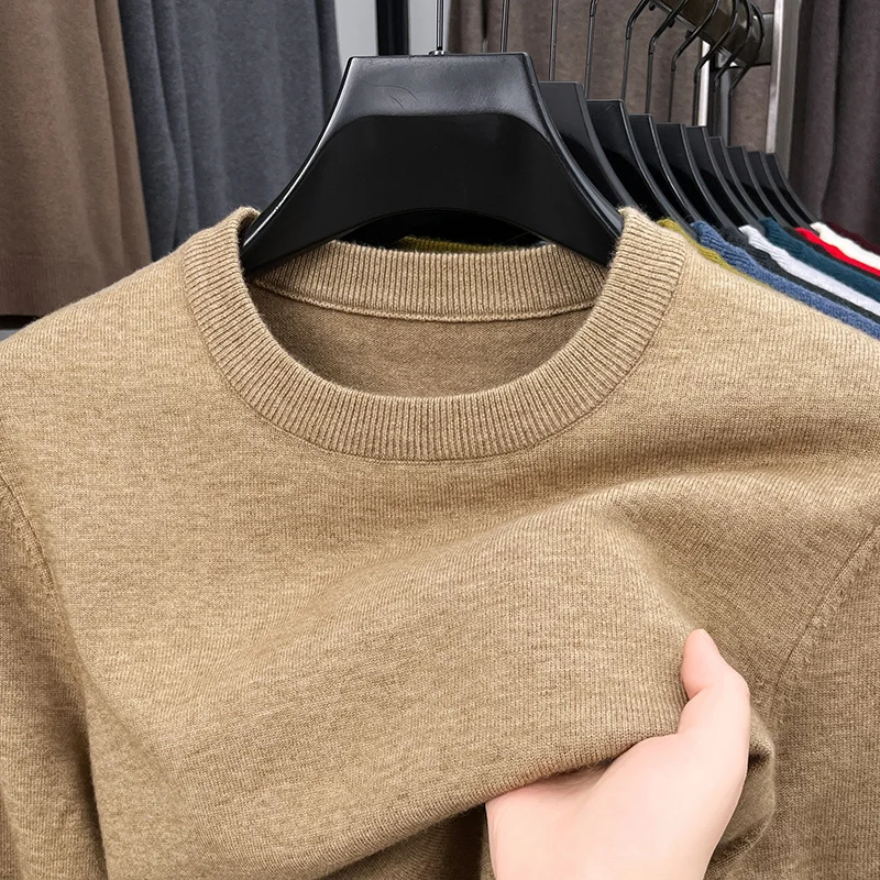 Mens Fashion Mullet - 2025 Sweater Kasual Pria Baru Leher