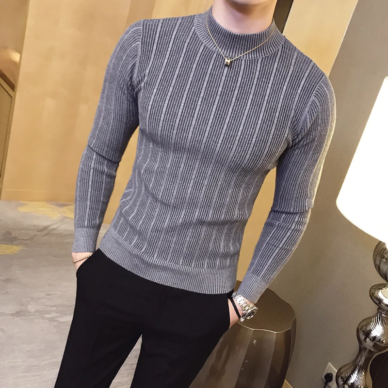 Mens Fashion Mullet - Baru Musim Gugur Musim Dingin Kerah