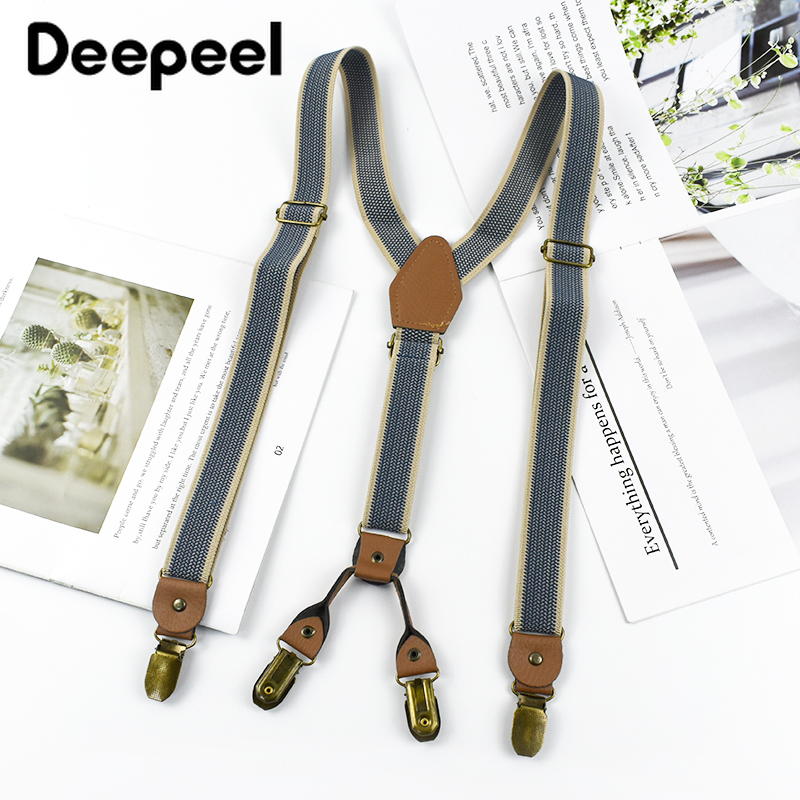 Suspenders Clip Men - 1 buah Deepeel suspender Pria uniseks,