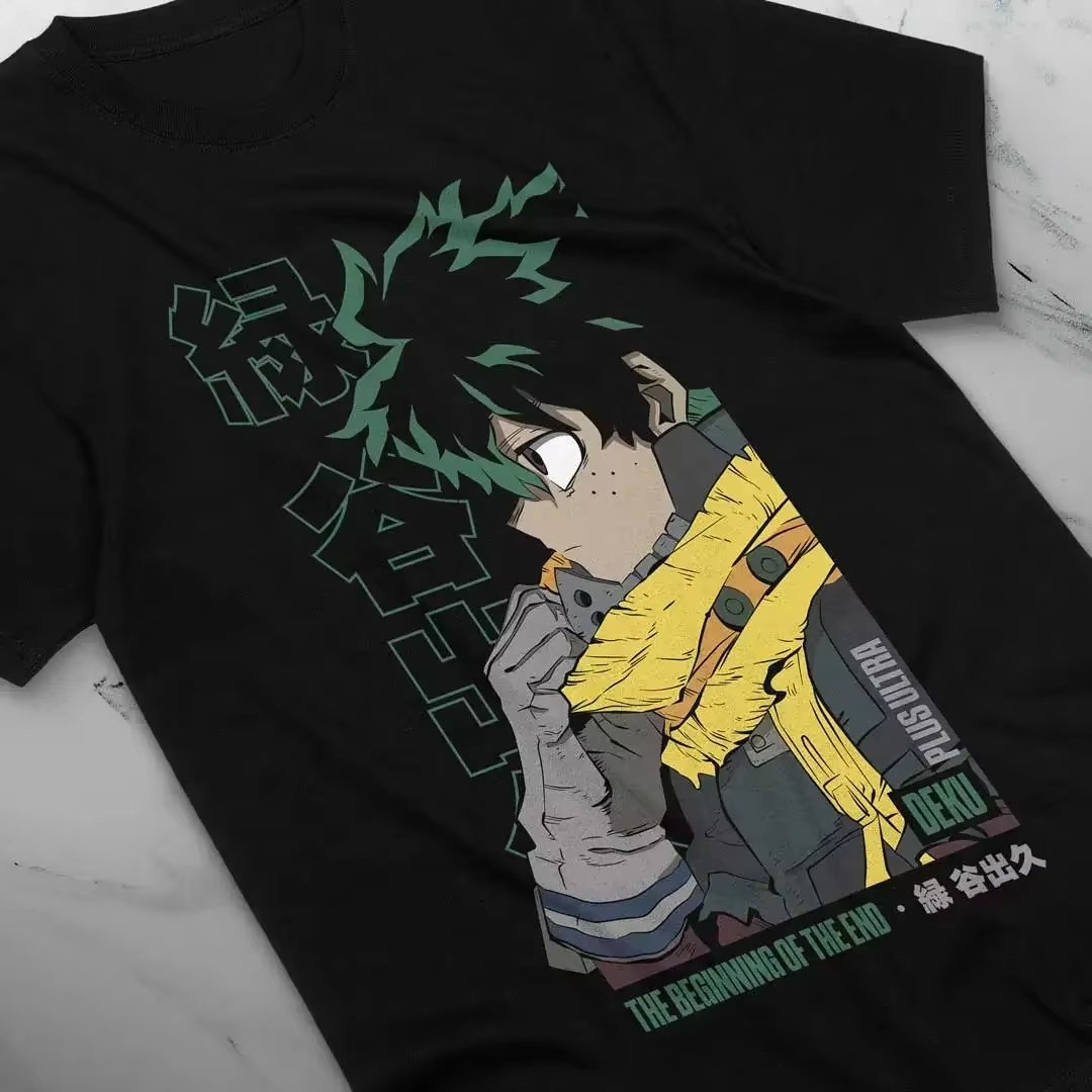 Men'S Fashion Oversized T Shirt - Kaus Kualitas Tinggi Deku Musim Panas