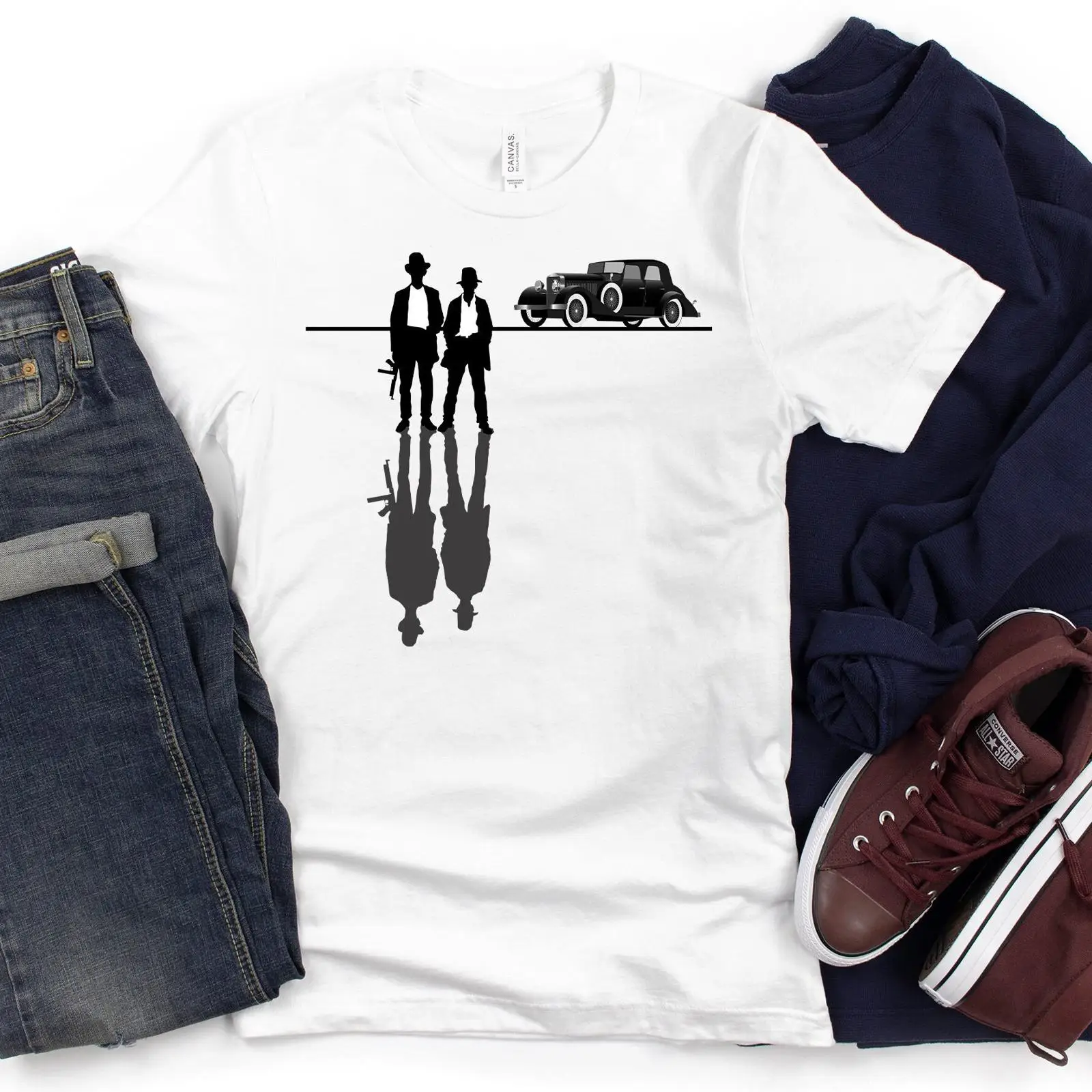Men'S Fashion Roaring 20S - Kaos Mobil Klasik Gangster Era 1920-an