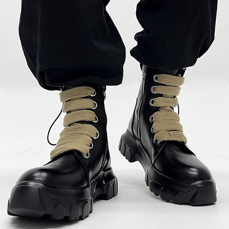 Men'S Fashion Brands - Sepatu bot desainer merek Italia untuk