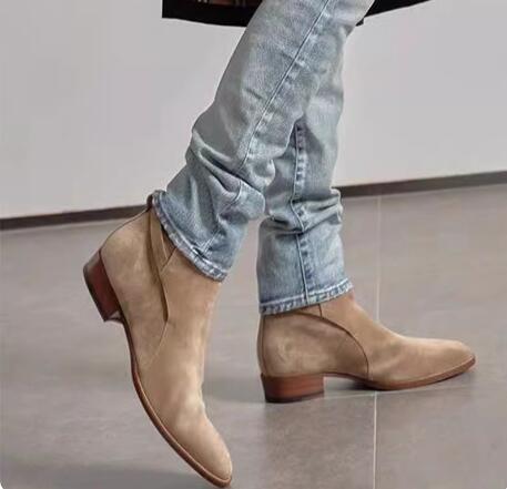 Mens Fashion Dress Shoes - Sepatu Boots Pria Model Inggris Warna