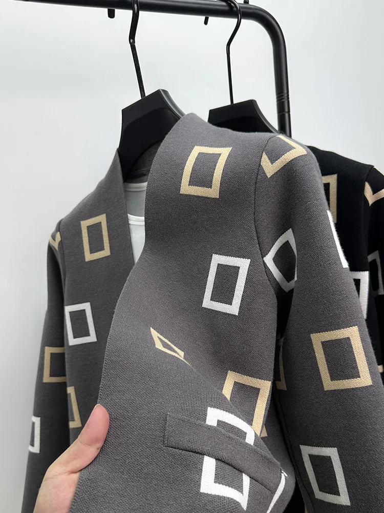 Mens Fashion Mullet - Kardigan Rajutan Desainer Pria Kualitas Mewah