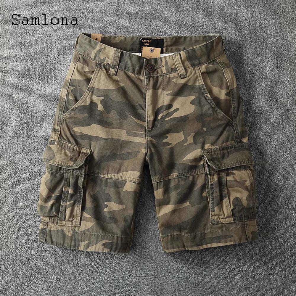 Men'S Fashion Pants 2025 - Celana Pendek Dasar Kasual Saku Berdiri