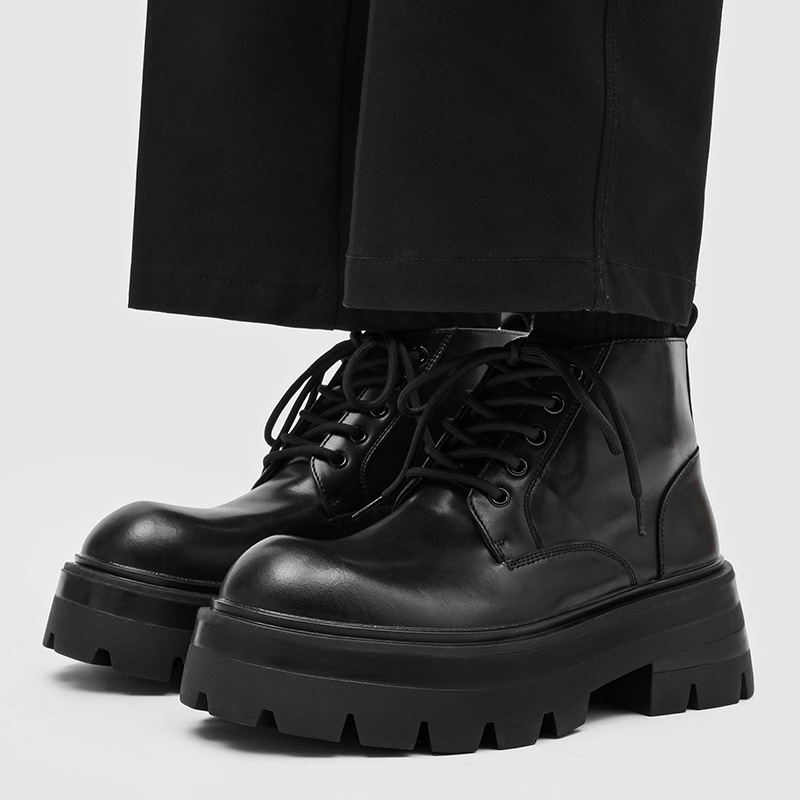 Mens Fashion Dress Shoes - Sepatu Bot Platform Fashion Pria Sepatu