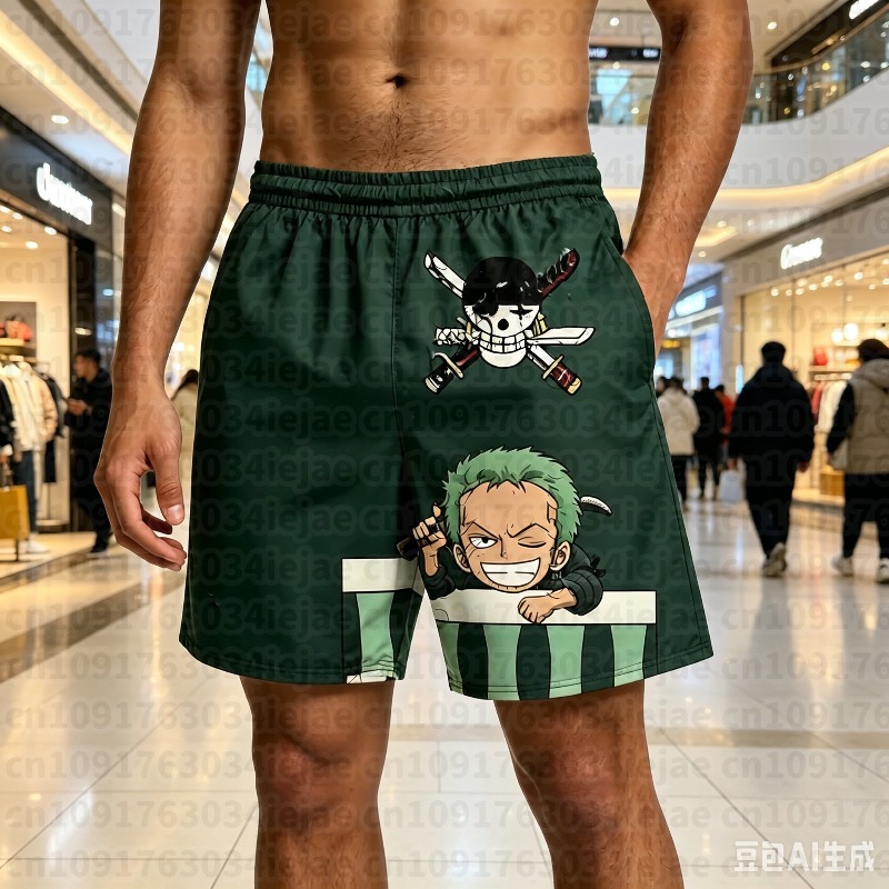 Swim Trunk Shorts - Celana Pendek Cetak 3D One Piece