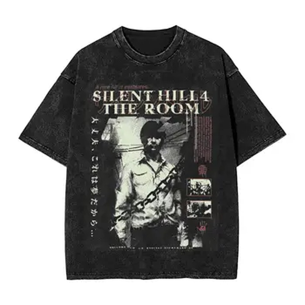 Men'S Fashion Oversized T Shirt - Kaos Oversize SILENT HILL 4 Untuk
