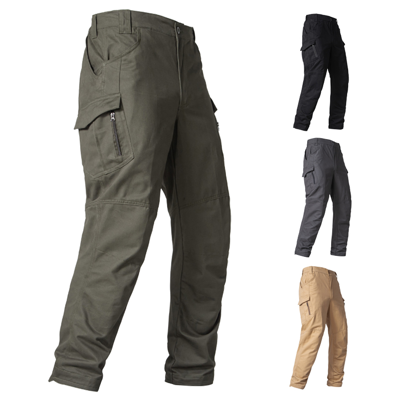 Mens Fashion Cargo Pants - Celana kerja pria, Bawahan kasual longgar