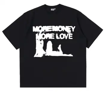 Men'S Fashion Oversized T Shirt - Kaos Trendy dengan Sablon 'More Money