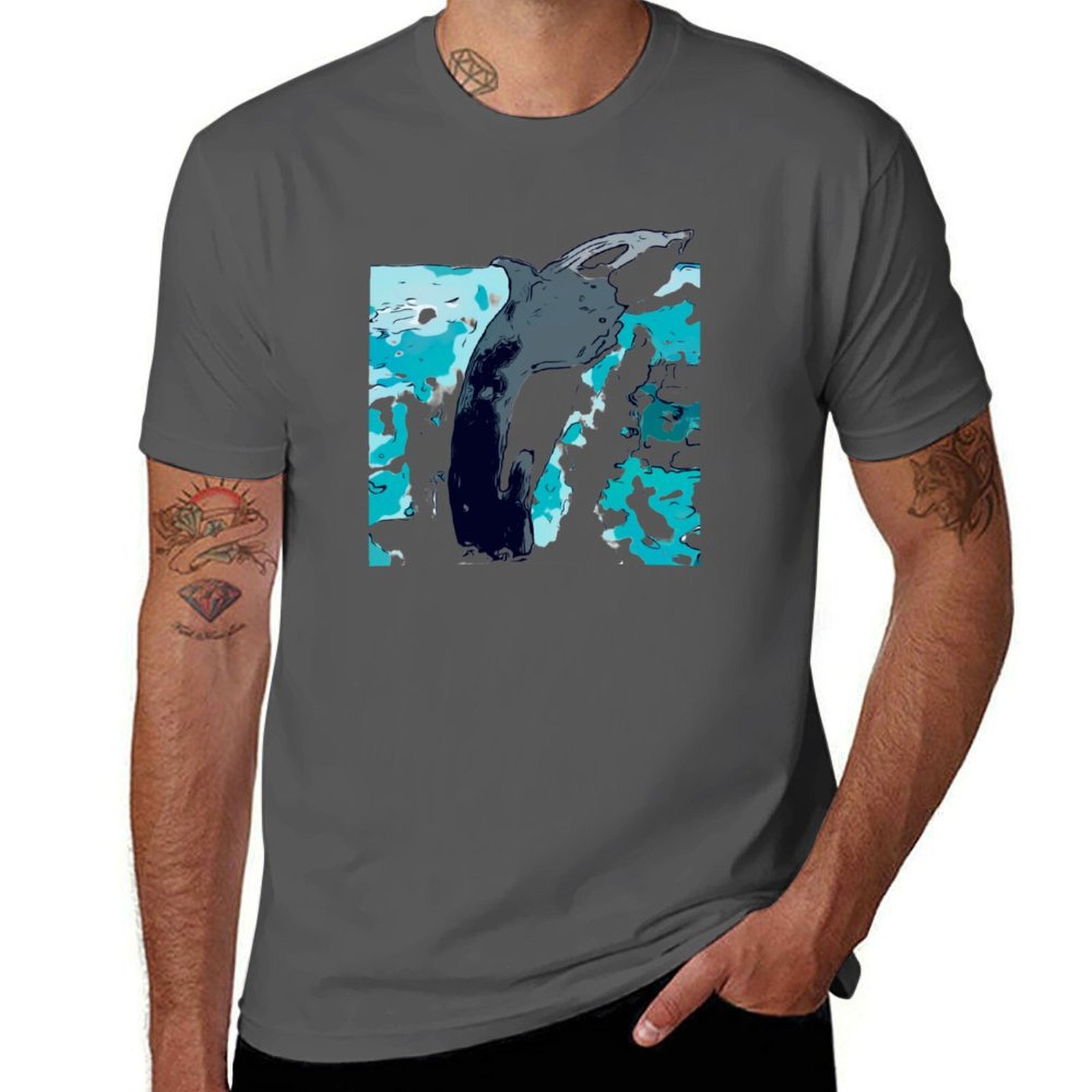 Men'S Fashion Nova Shirts - Nova Scotia Whale 2 T-Shirt Kaos