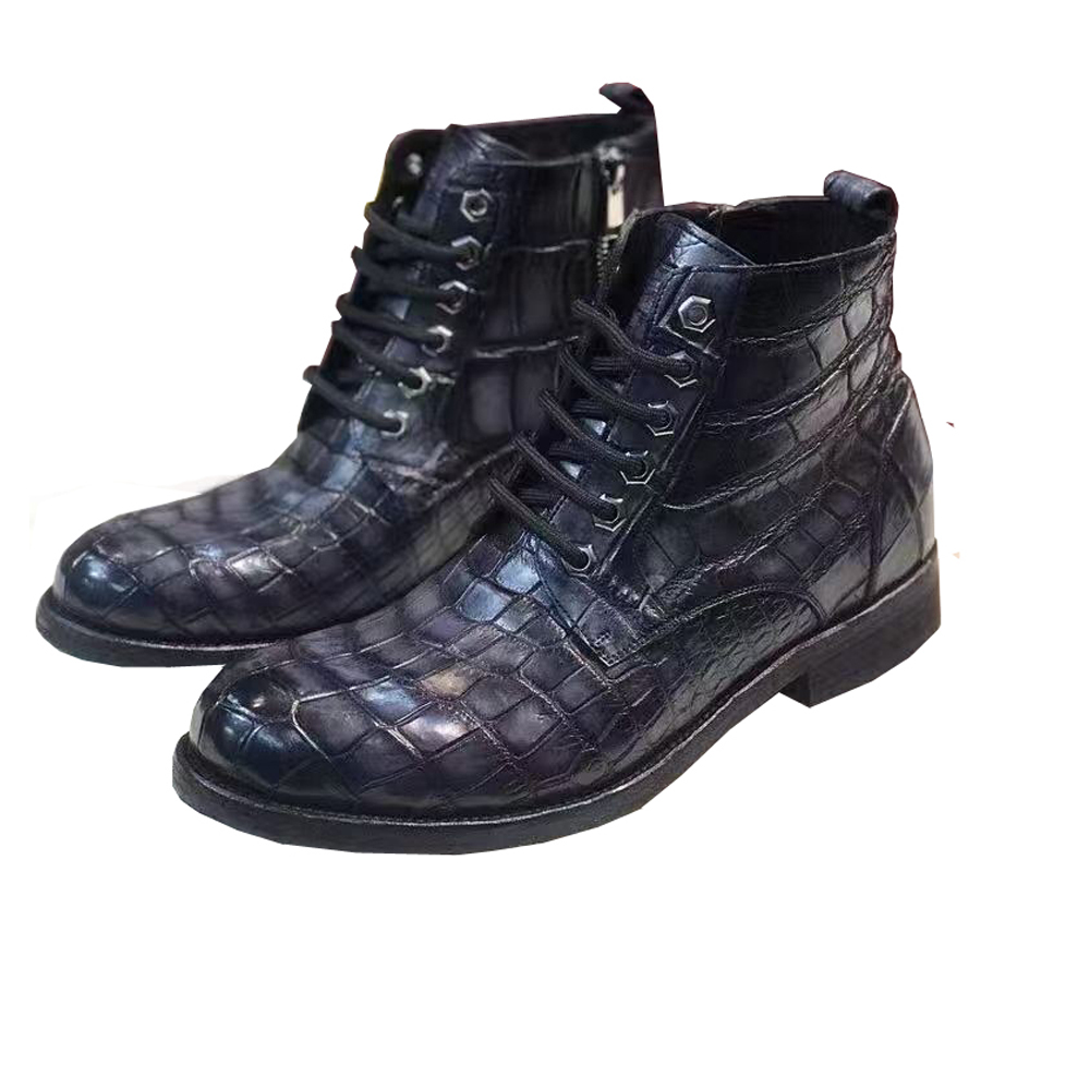 Men'S Fashion For Wedding - Sepatu Boots Pria Kulit Buaya Warna