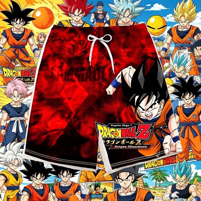 Swim Trunk Shorts - Celana Pendek Anak-anak Bermotif Dragon Ball