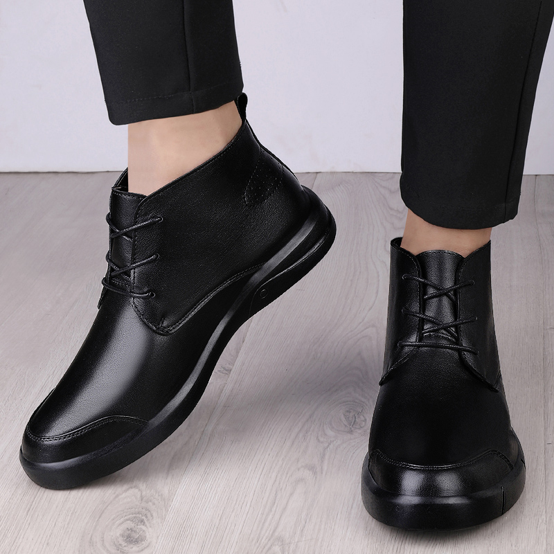 Mens Fashion Dress Shoes - Sepatu Boots Pria Kulit Asli Berkualitas
