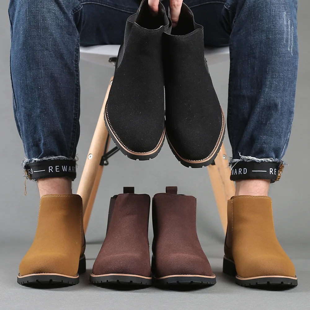 Chelsea Boots Men - Sepatu Bot Pergelangan Kaki Pria Sepatu