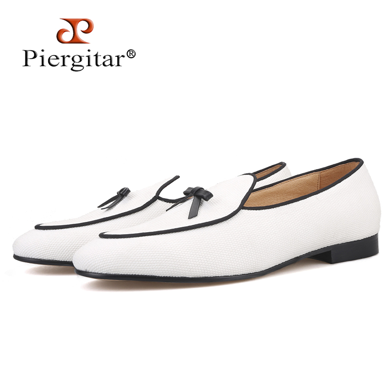 Men'S Fashion For Wedding - Sepatu Loafer Pria Kanvas Katun Dua