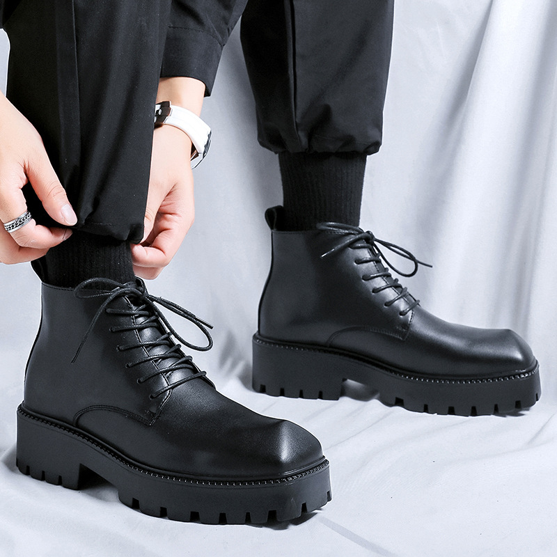 Men'S Fashion Brands - Sepatu bot kulit asli mewah pria,