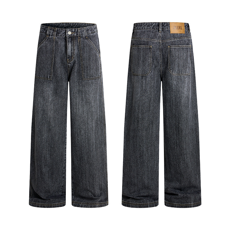 Men'S Fashion Grey Jeans - Celana Jeans Pria Vintage Model Baru,