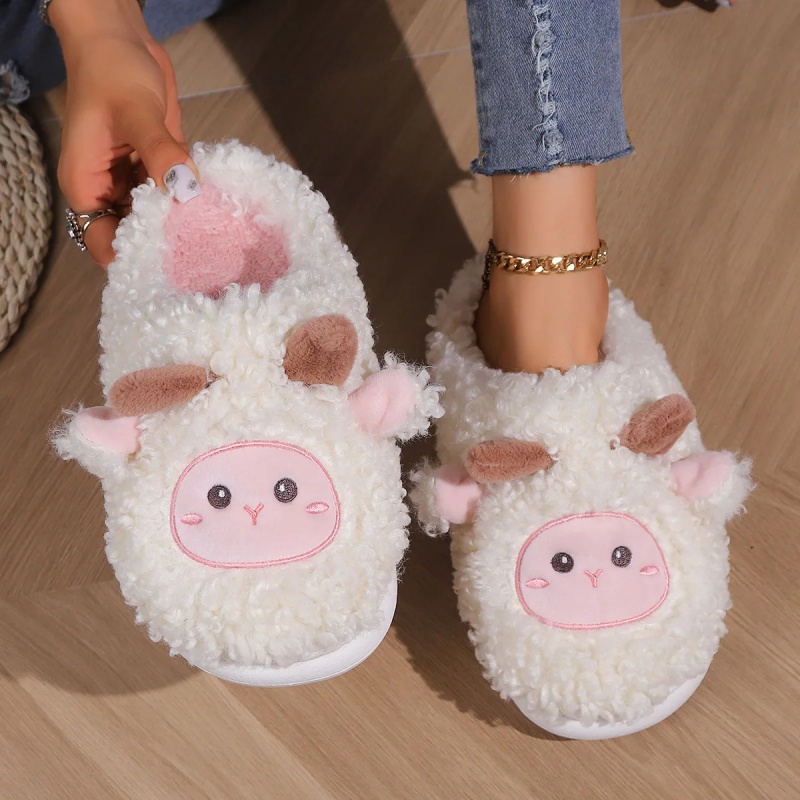 Men'S Fashion Shoes - Sandal Rumah Bulu Domba Lucu Musim