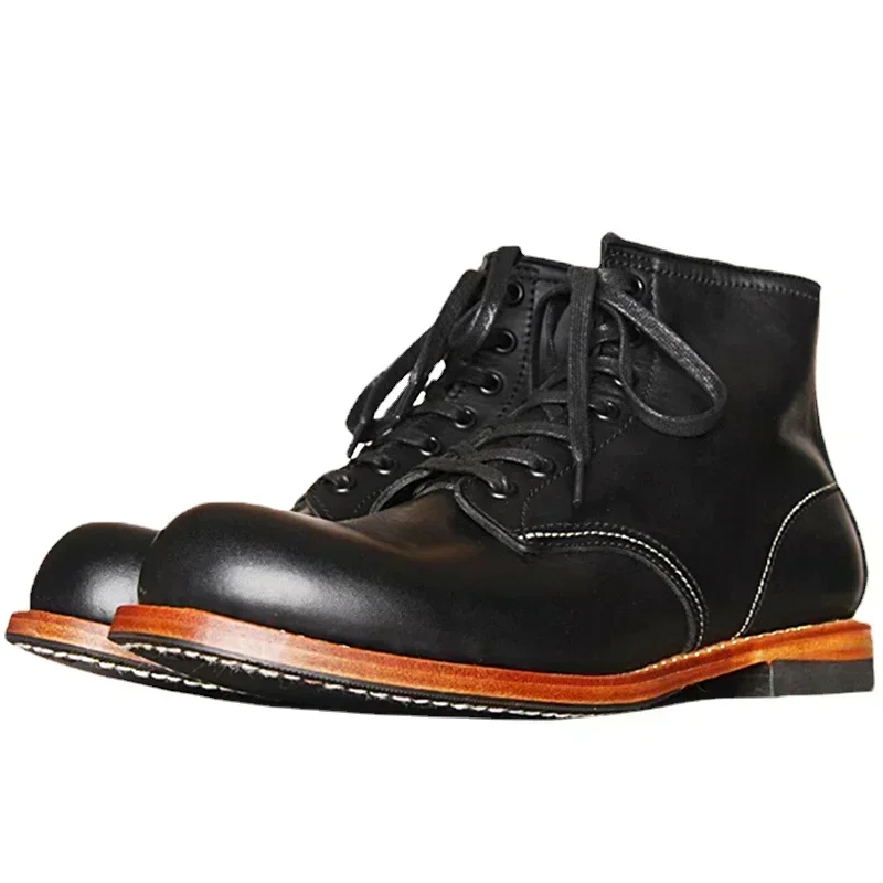 Men'S Fashion For Wedding - Vintage pria Goodyear bot kulit asli