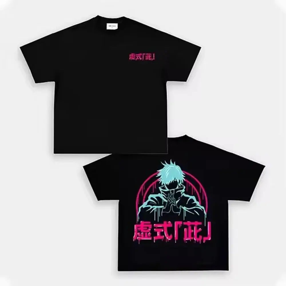 Men'S Fashion Oversized T Shirt - Kaus Jujitsu Kaisen Atasan Grafis Anime