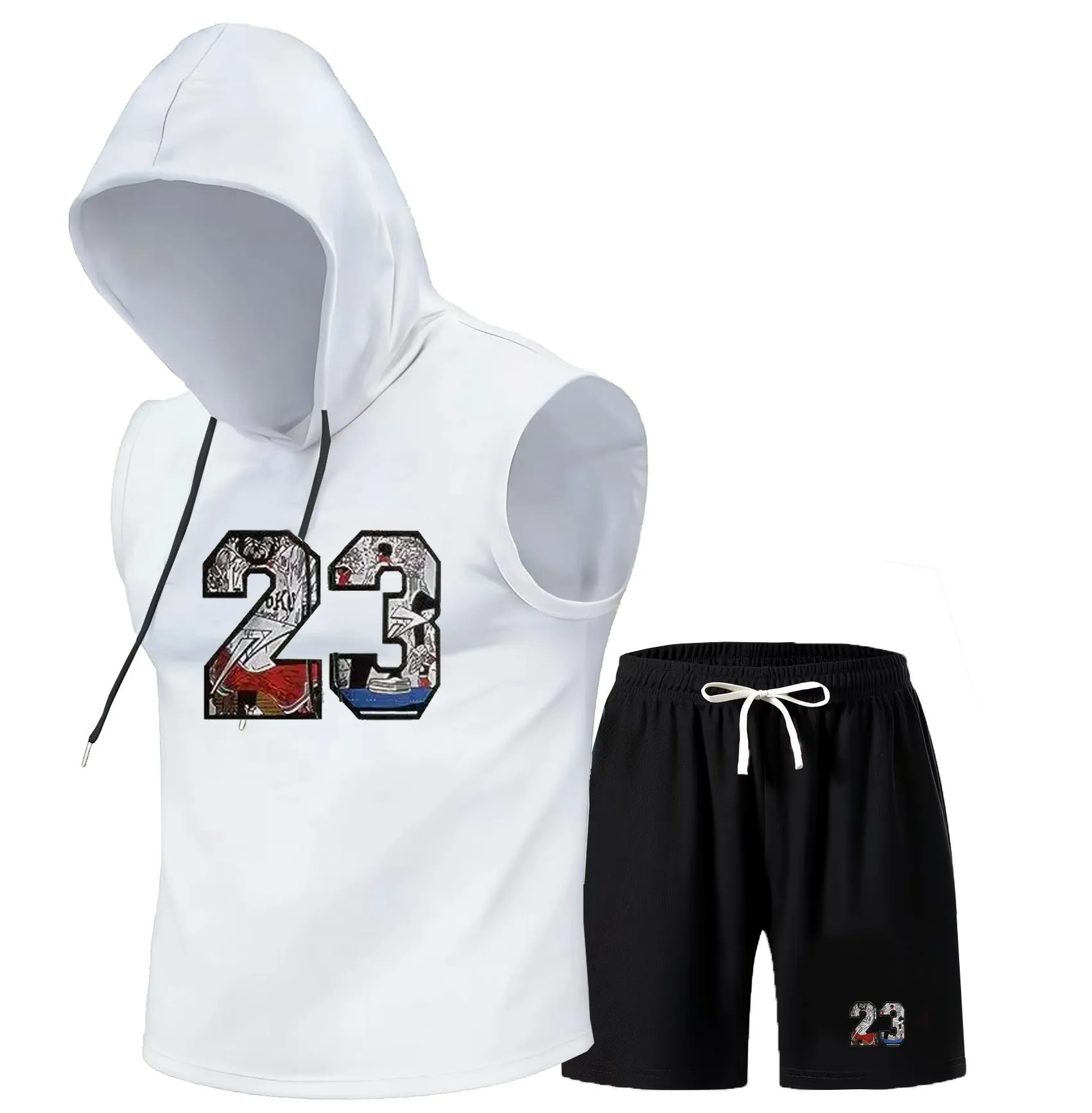 Men'S Fashion Brands - Set Dua Potong Pria Musim Panas,