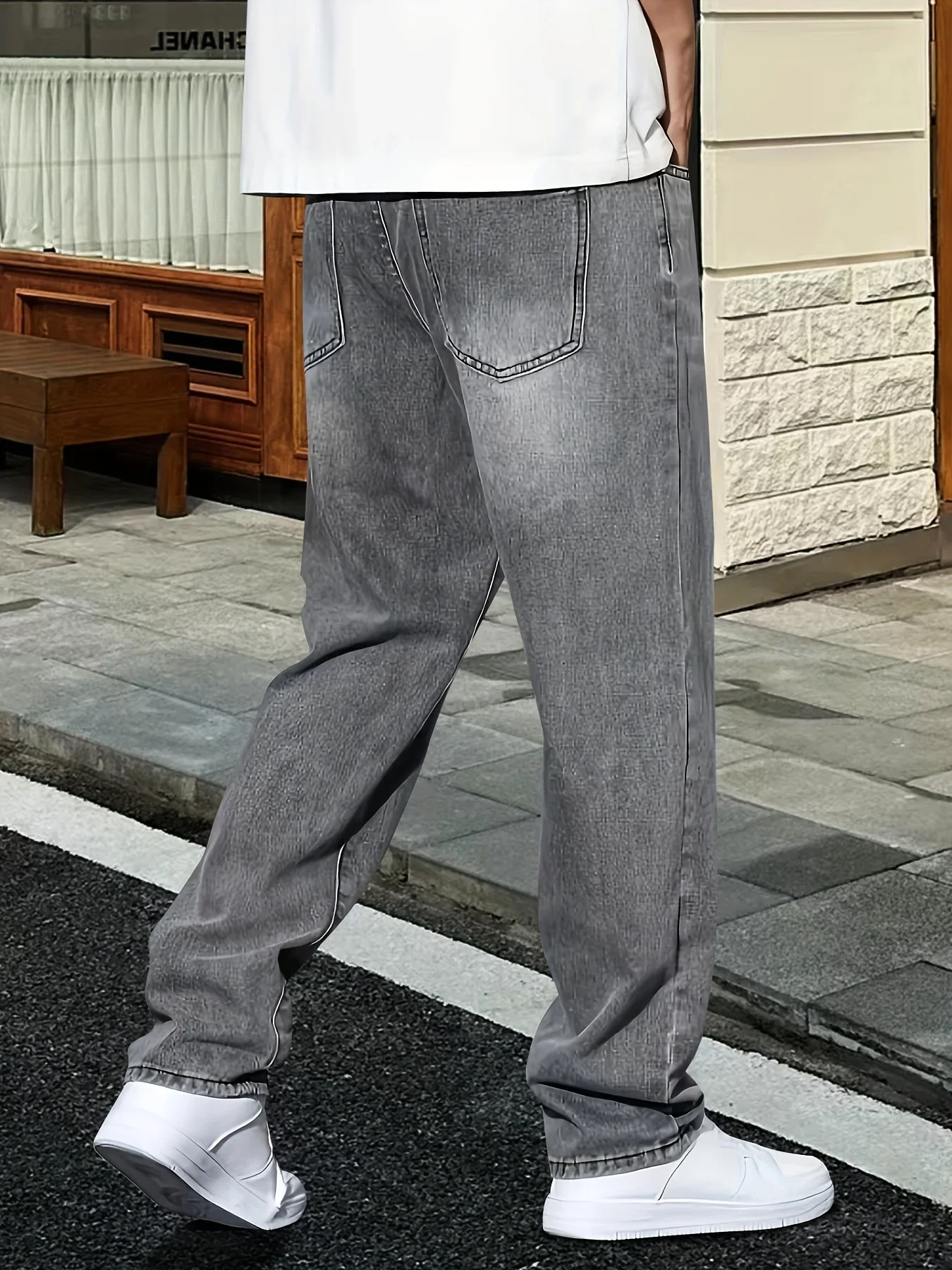 Celana jeans abu-abu pria, pak - Men'S Fashion Grey Jeans ulasan dan harga