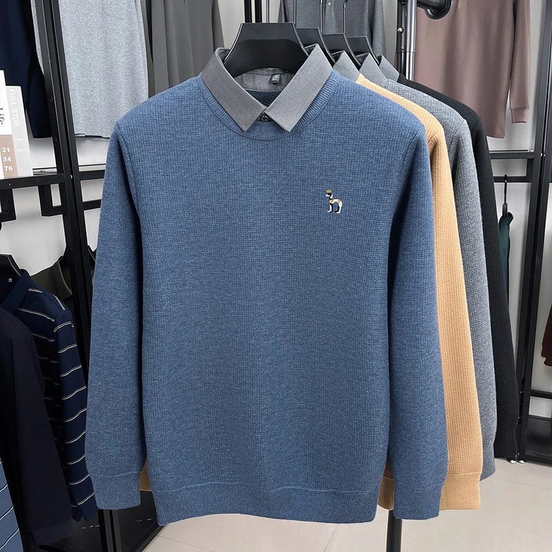 Sweater rajutan hangat kasual  - Mens Fashion Mullet ulasan dan harga
