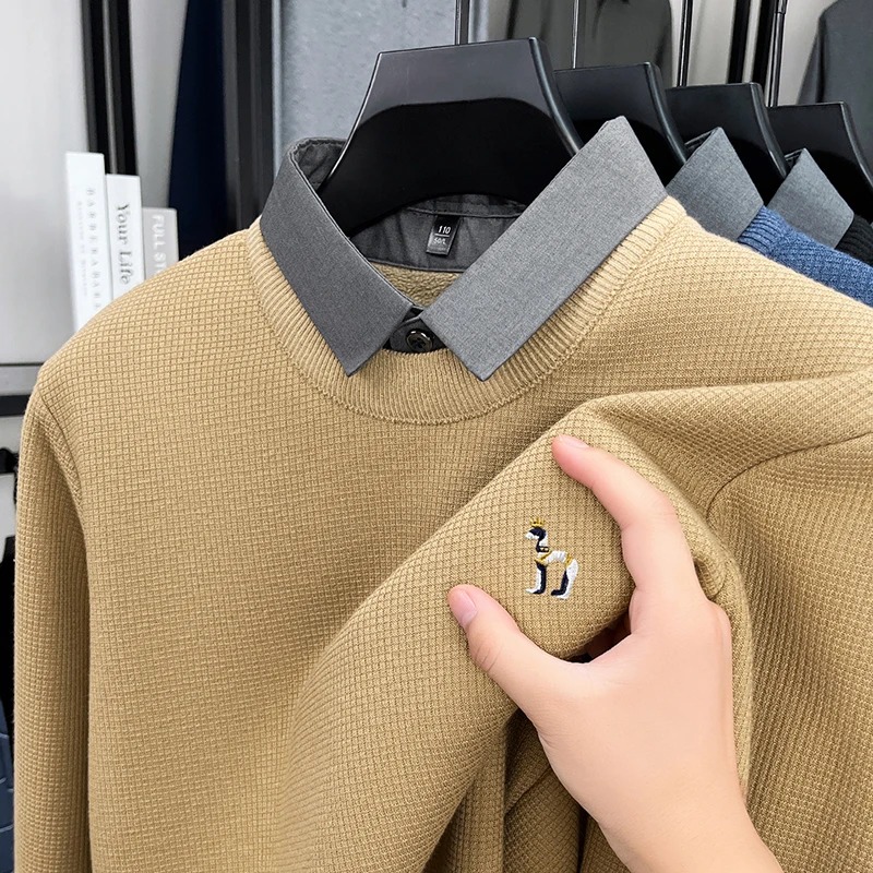 Sweater rajutan hangat kasual  - Mens Fashion Mullet ulasan dan harga