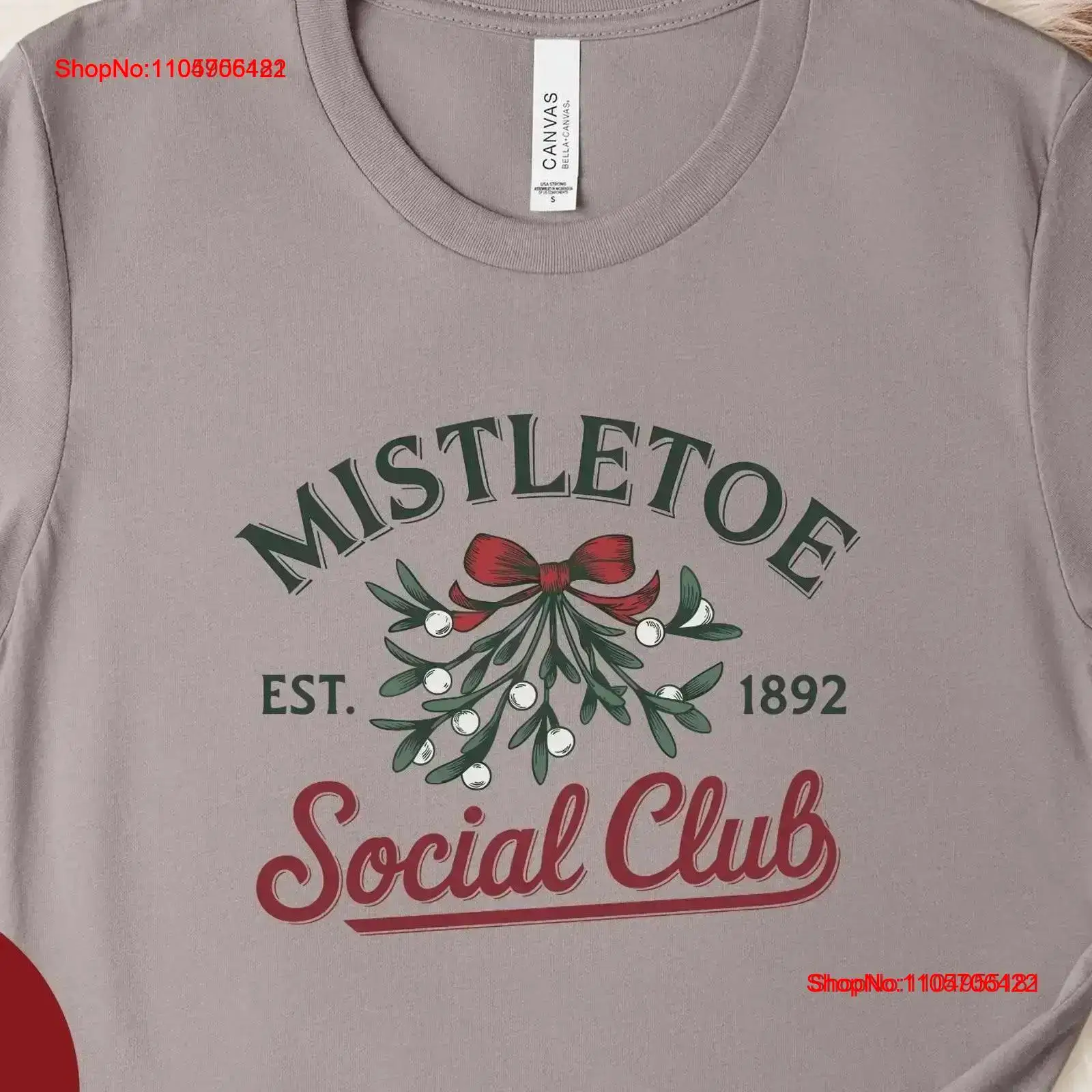 Kaos Natal Mistletoe Social Cl - Men'S Fashion Xmas Party ulasan dan harga