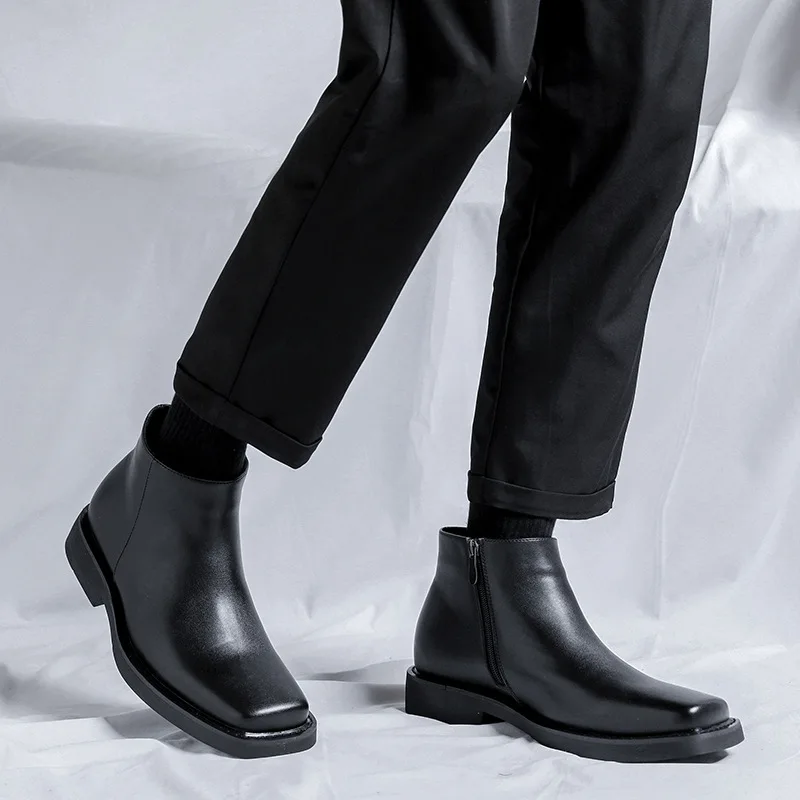 Sepatu Kulit Kasual Pria Fashi - Mens Fashion Dress Shoes ulasan dan harga