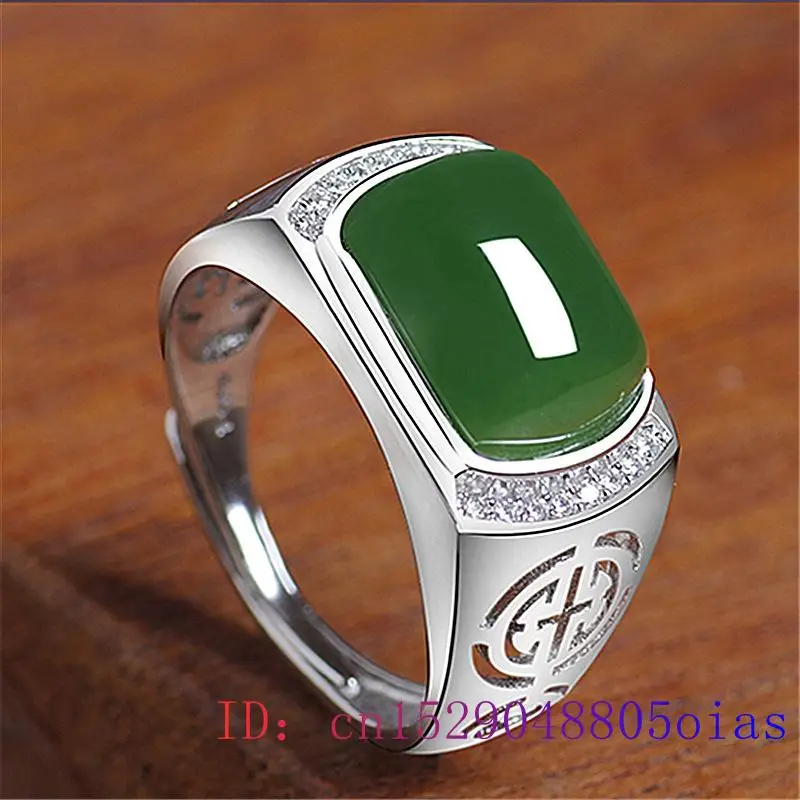 Cincin Giok Hijau Hadiah Fashi - Men'S Fashion For Wedding ulasan dan harga