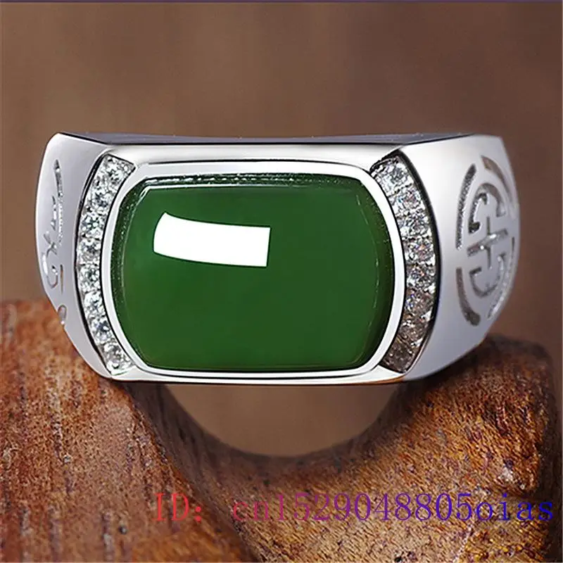 Cincin Giok Hijau Hadiah Fashi - Men'S Fashion For Wedding ulasan dan harga