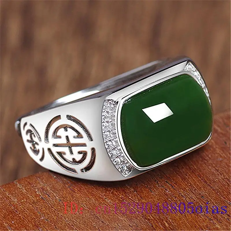 Cincin Giok Hijau Hadiah Fashi - Men'S Fashion For Wedding ulasan dan harga