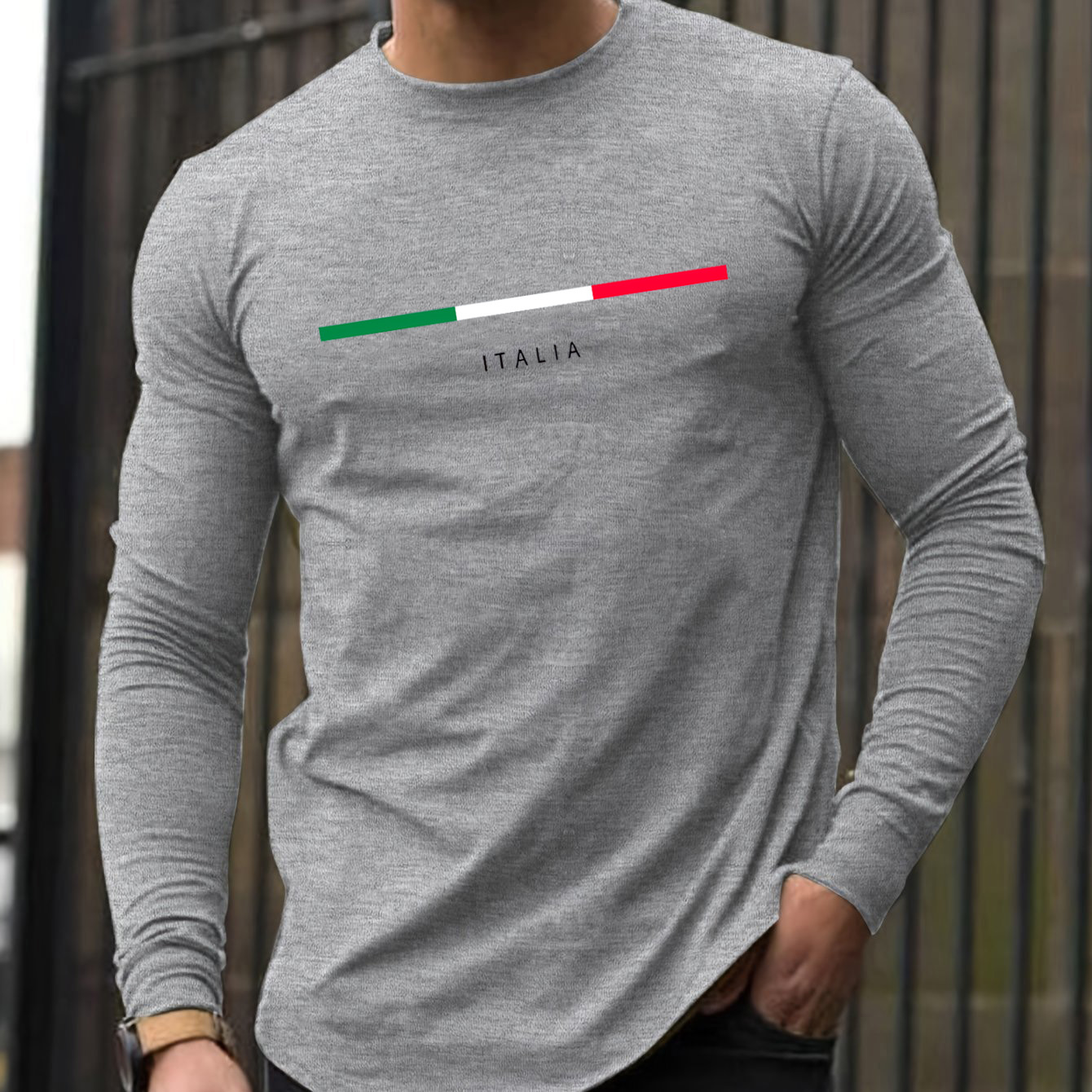 Kaos oblong pria lengan panjan - Men Fashion Upper ulasan dan harga