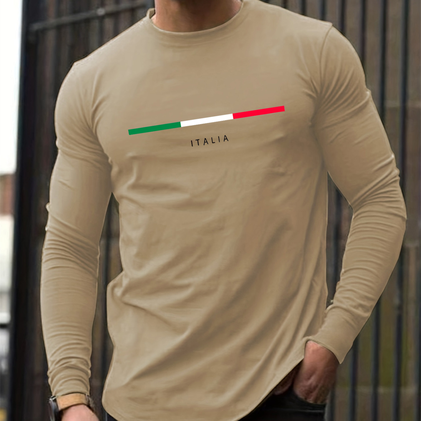 Kaos oblong pria lengan panjan - Men Fashion Upper ulasan dan harga
