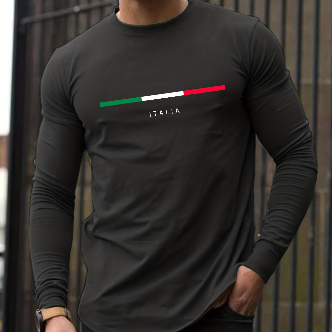 Kaos oblong pria lengan panjan - Men Fashion Upper ulasan dan harga