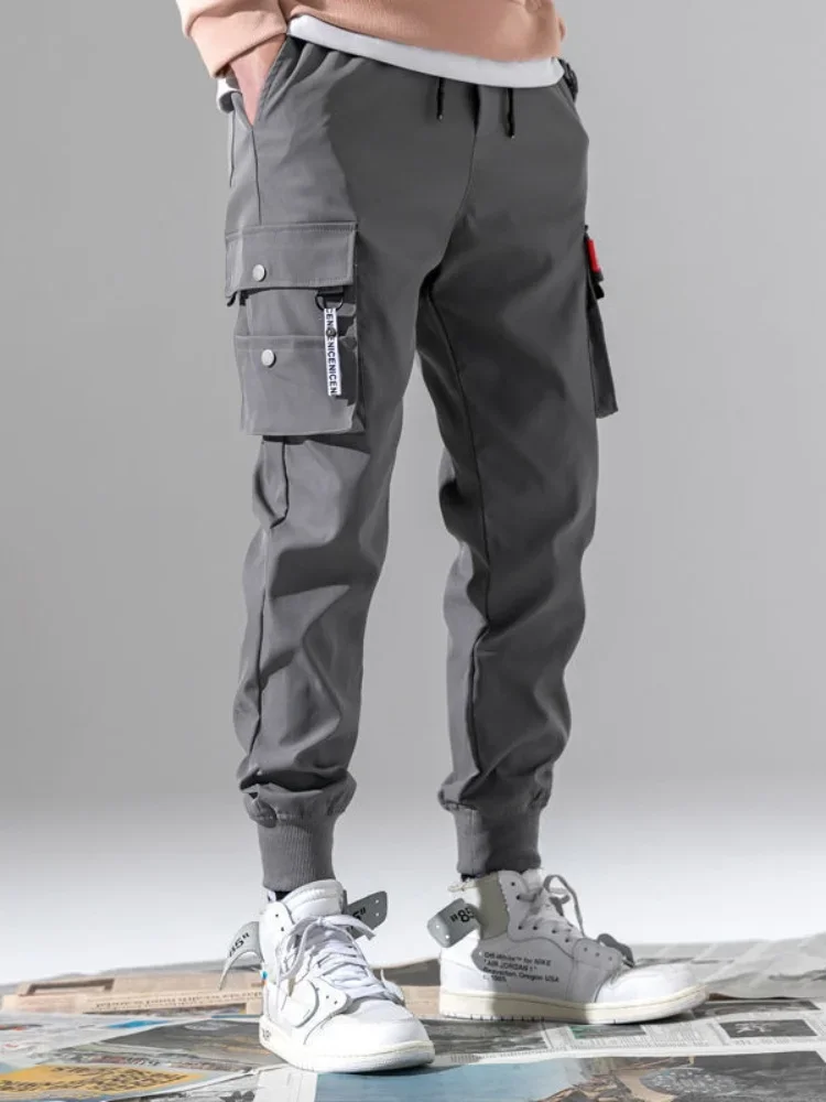 Celana Cargo Pria Warna Solid  - Men'S Fashion Pants 2025 ulasan dan harga
