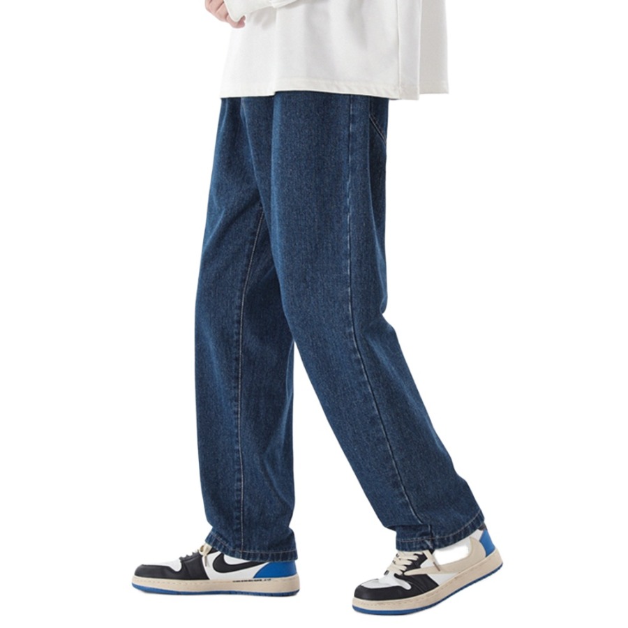 Celana Jeans Pria Kasual Korea - Men'S Fashion Grey Jeans ulasan dan harga