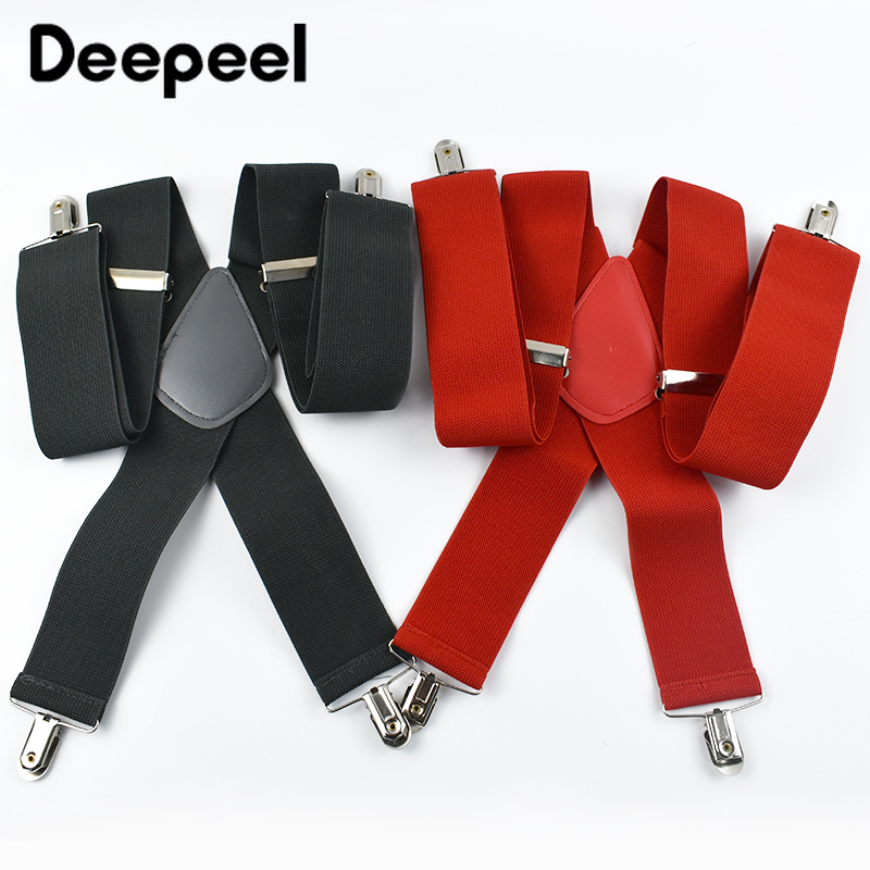 Deepeel suspender pria dewasa, - Suspenders Clip Men ulasan dan harga