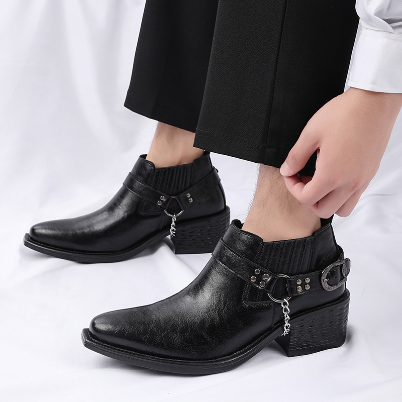 Sepatu Bot Kulit Sapi Coklat/H - Chelsea Boots Men ulasan dan harga