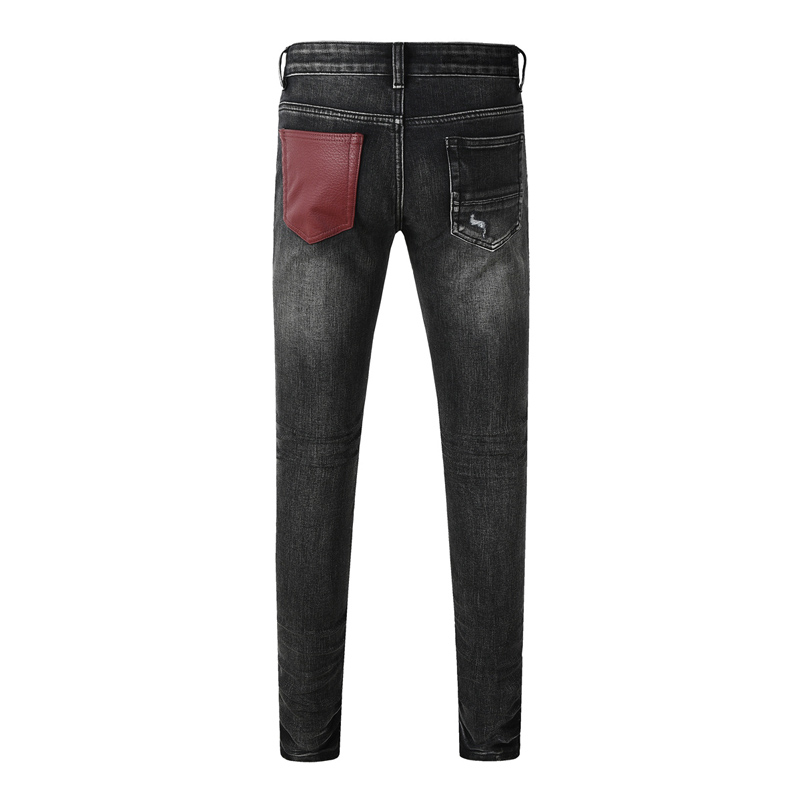 Celana Jeans High Street Fashi - Men'S Fashion Grey Jeans ulasan dan harga