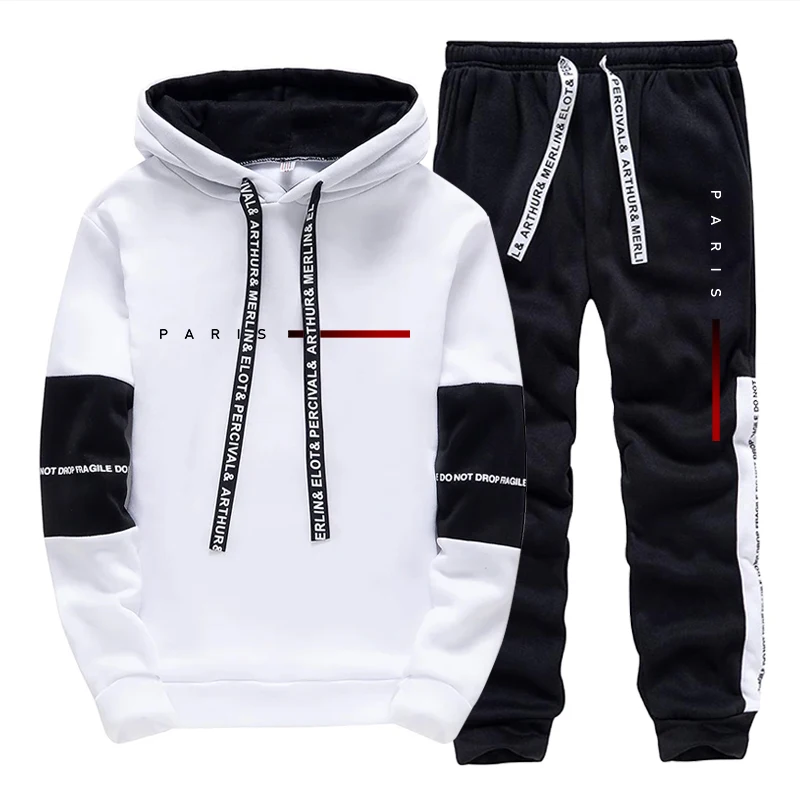Set Hoodie Fashion Paris Stree - Men'S Fashion Hoodies ulasan dan harga