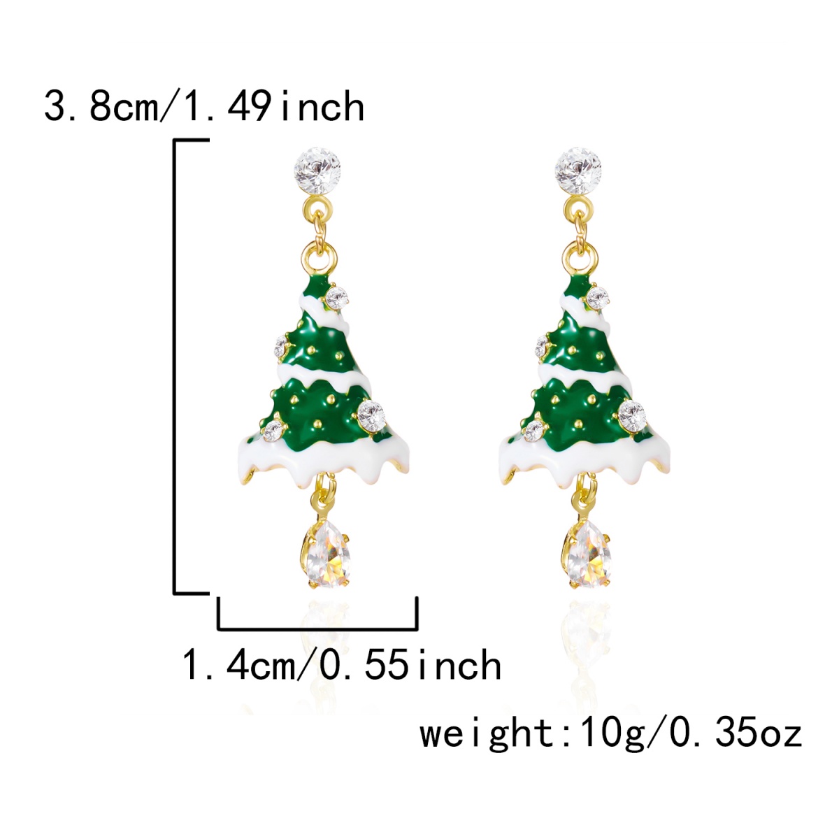 Anting-anting Natal Motif Salj - Men'S Fashion Xmas Party ulasan dan harga
