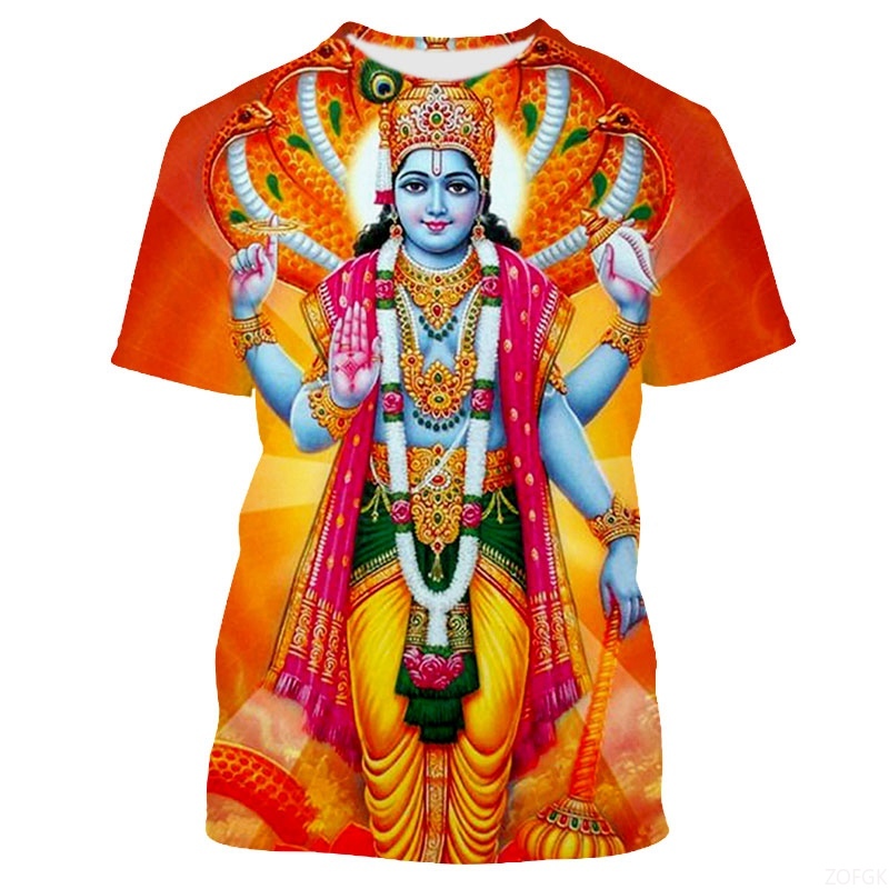 Kaus Grafis Dewa India Fashion - Men'S Fashion Oversized T Shirt ulasan dan harga