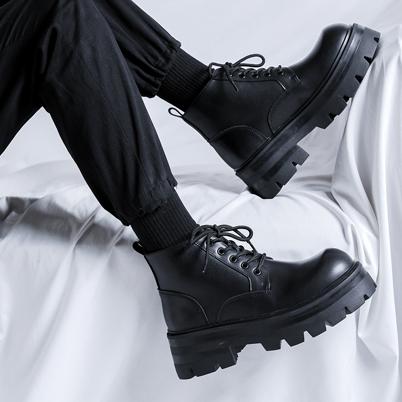 Sepatu Bot Platform Fashion Pr - Mens Fashion Dress Shoes ulasan dan harga