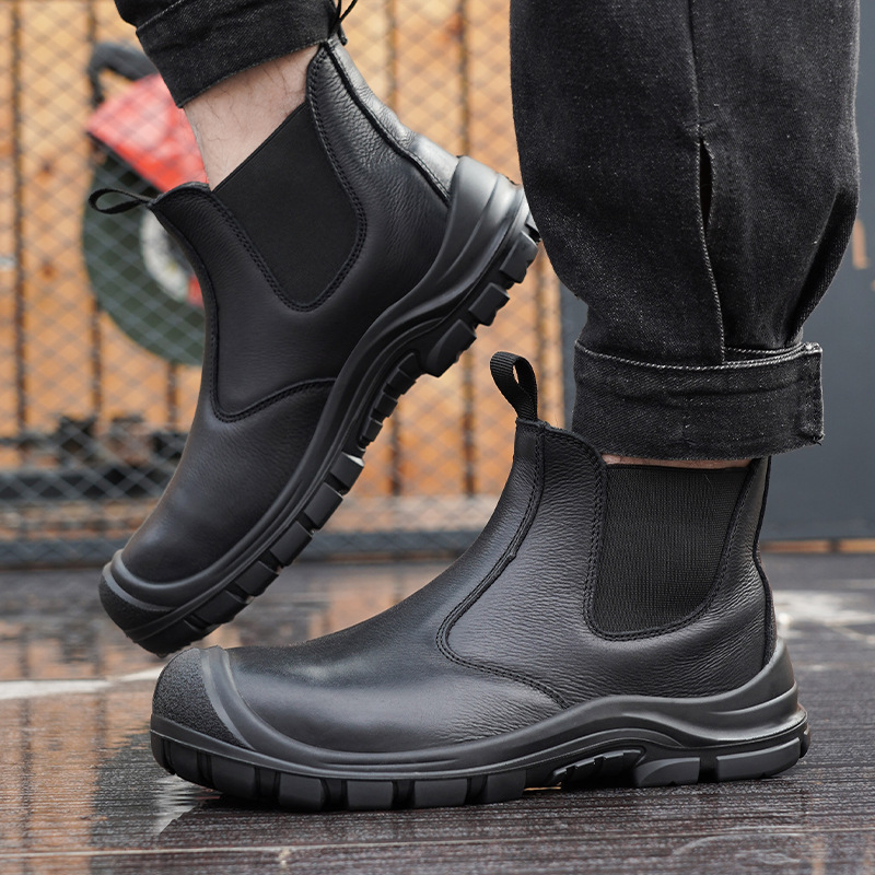 Sepatu Bot Kerja Penutup Kaki  - Chelsea Boots Men ulasan dan harga