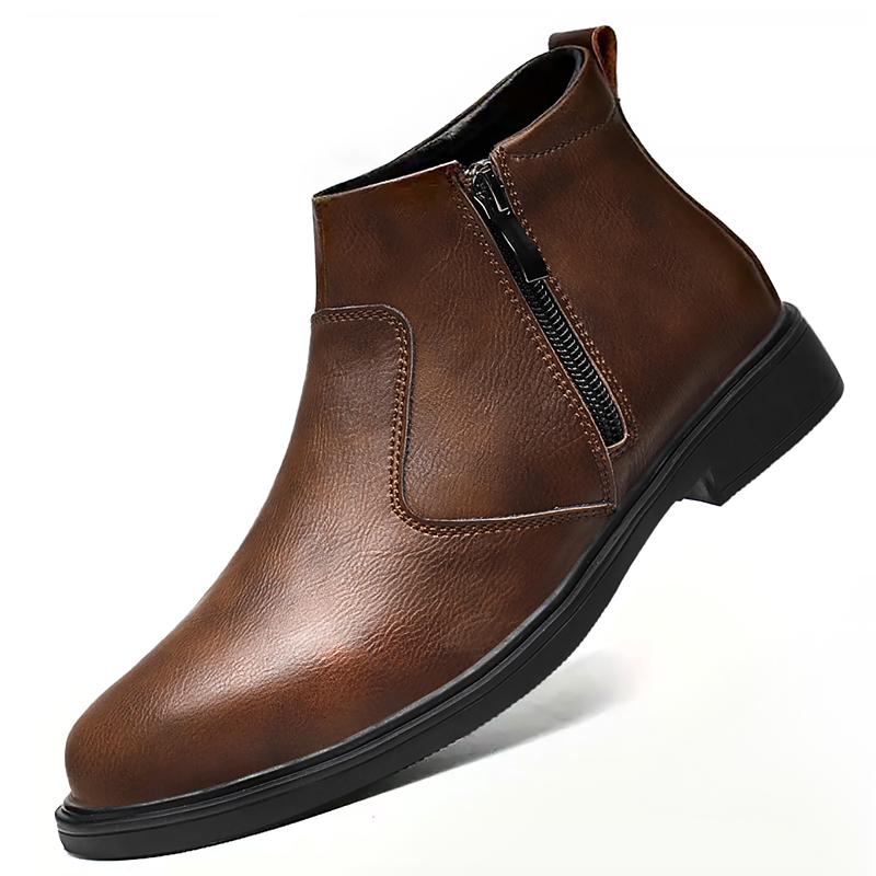 Sepatu Kulit High-Top Baru Mus - Chelsea Boots Men ulasan dan harga