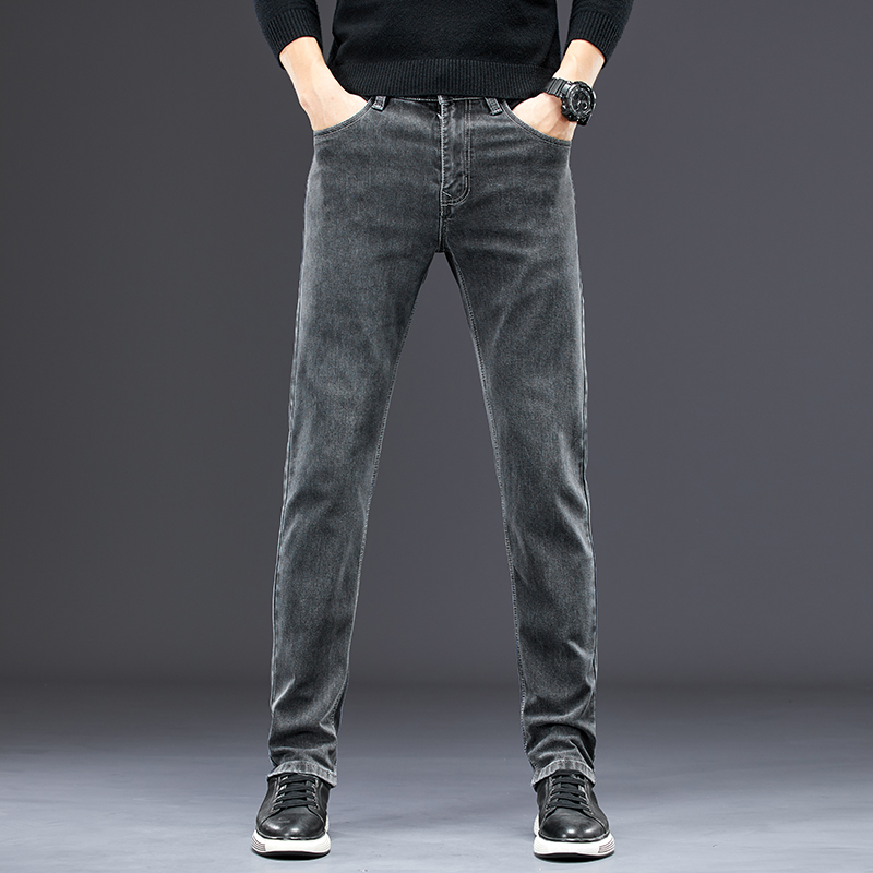 Celana jeans ramping pria, baw - Men'S Fashion Grey Jeans ulasan dan harga