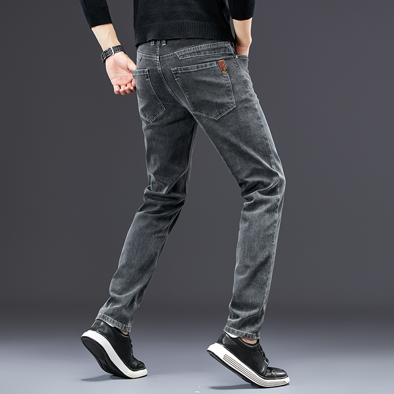 Celana jeans ramping pria, baw - Men'S Fashion Grey Jeans ulasan dan harga